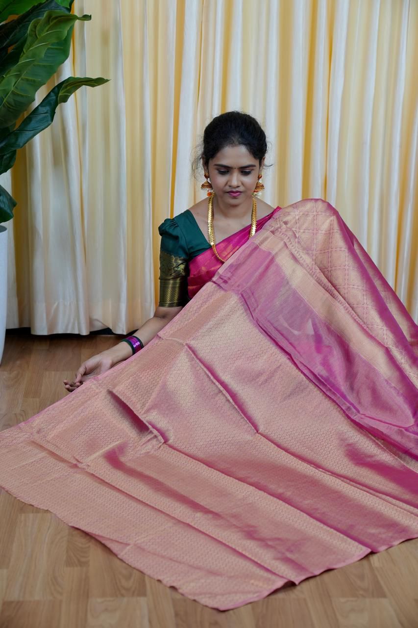 Tissue silk sarees  🥳