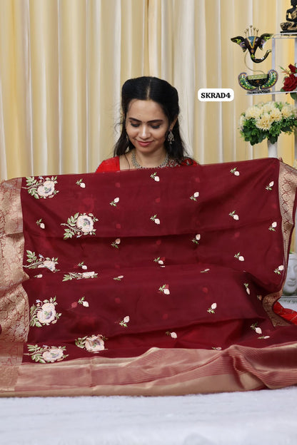 Kora tissue saree😍🥳