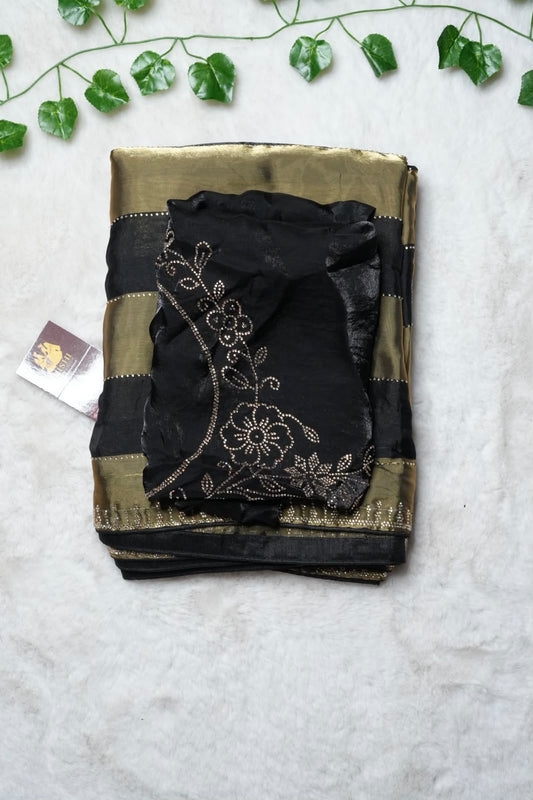 Cocktail sarees with work blouse 🥰😎✅