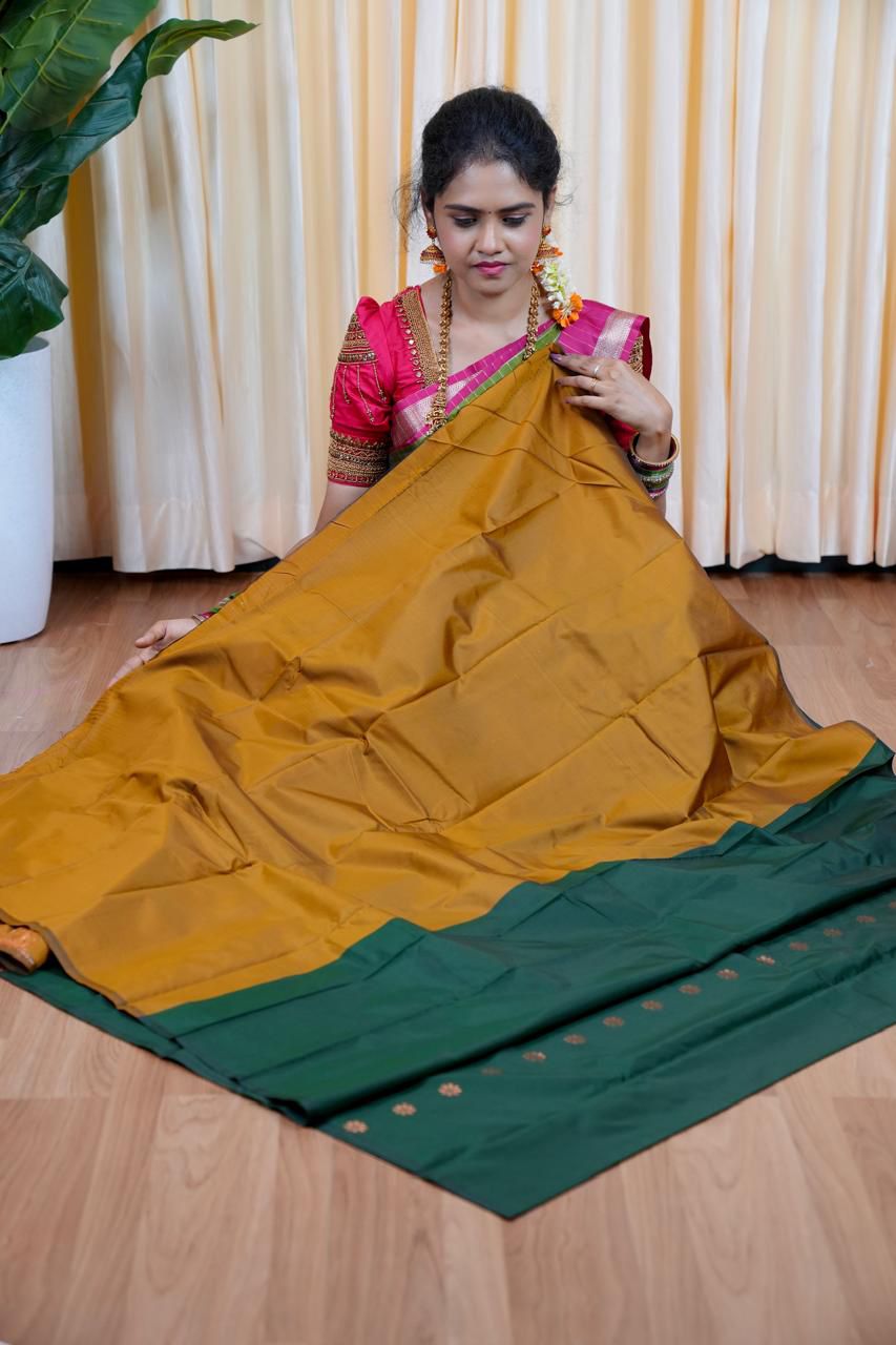 Borderless semi silk sarees🥳