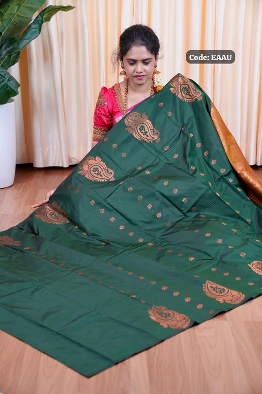Borderless semi silk sarees🥳