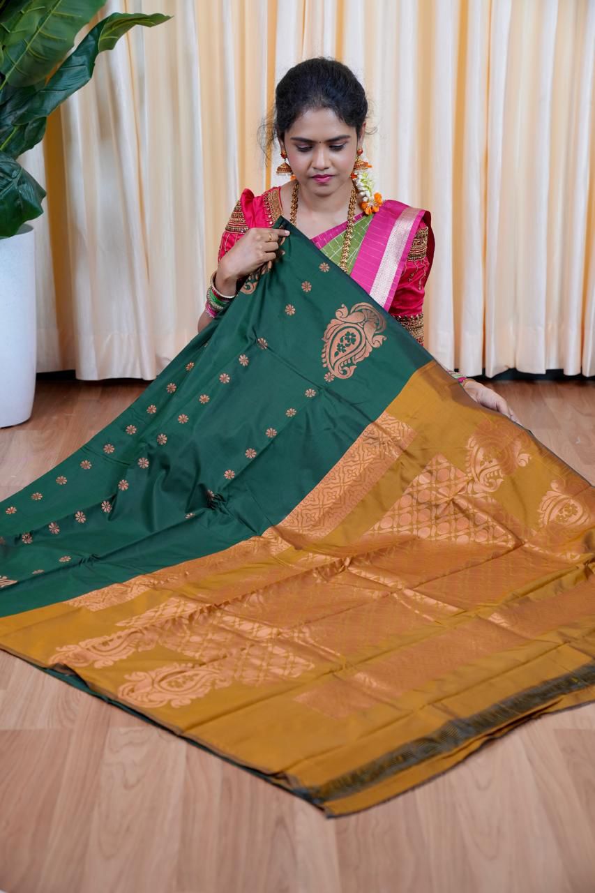 Borderless semi silk sarees🥳