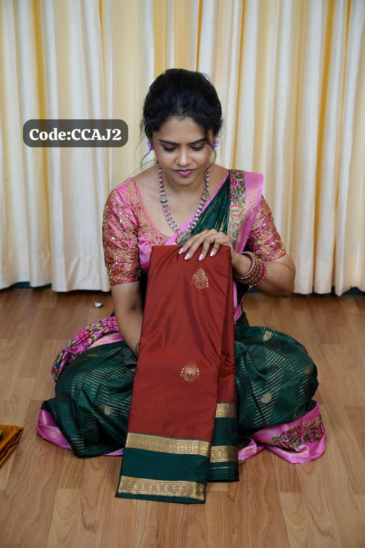 Premium Kanchi silk sarees 🥰🥳