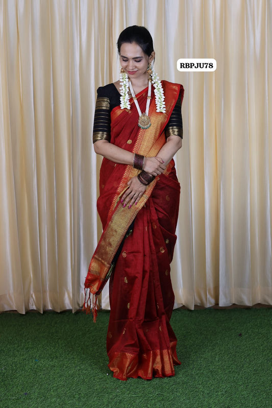 Semi silk cotton saree😍 🥳