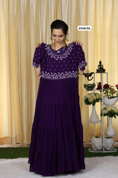 full flair long gown with full lining 🥳