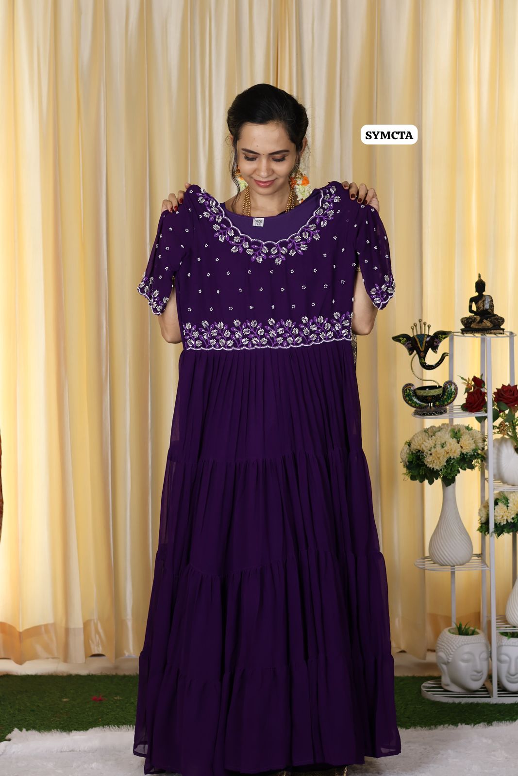 full flair long gown with full lining 🥳