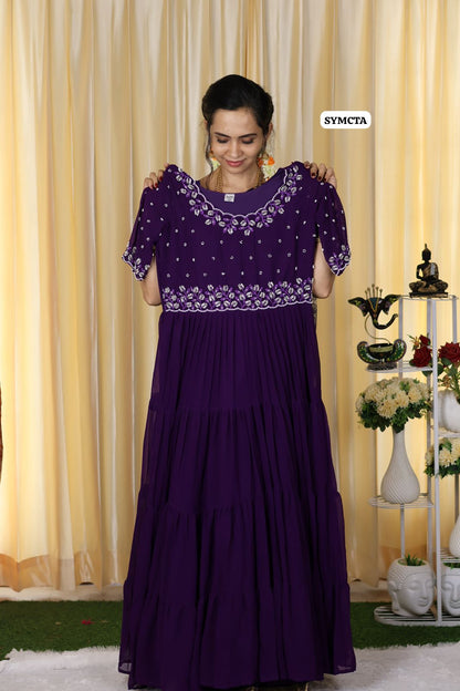 full flair long gown with full lining 🥳