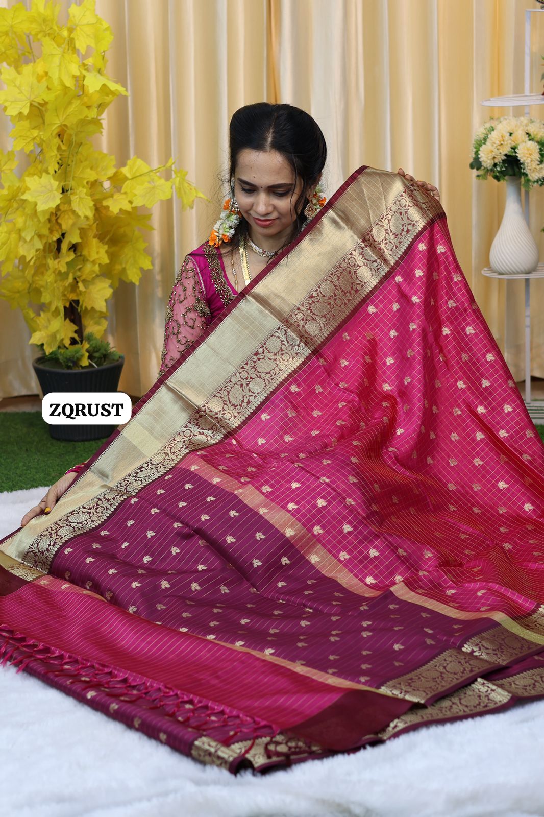 Soft Katan silk saree  🥳