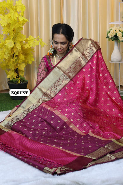 Soft Katan silk saree  🥳