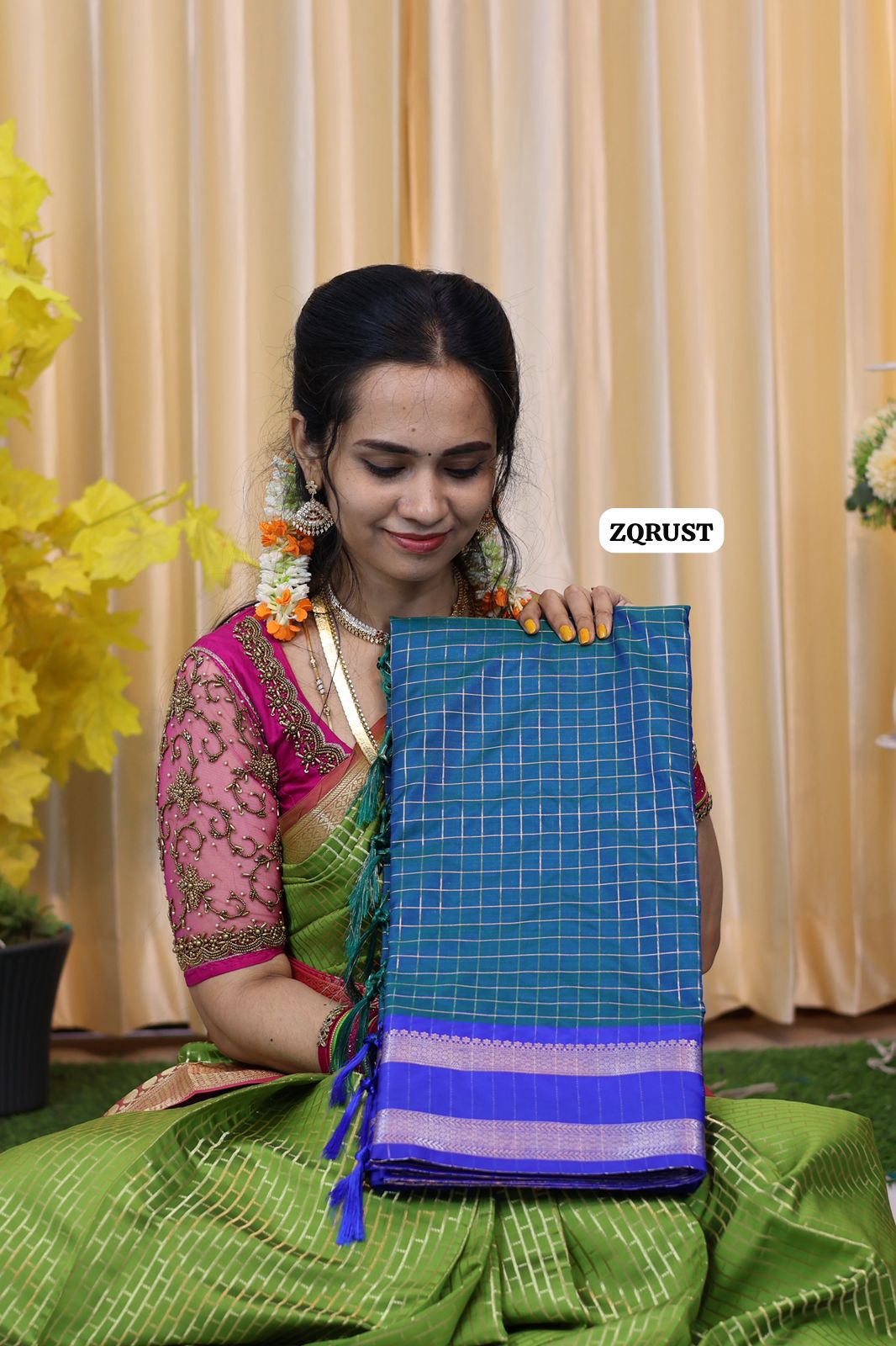 Soft Katan silk saree 🥳