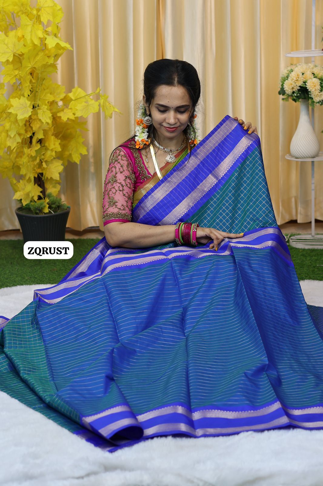 Soft Katan silk saree 🥳
