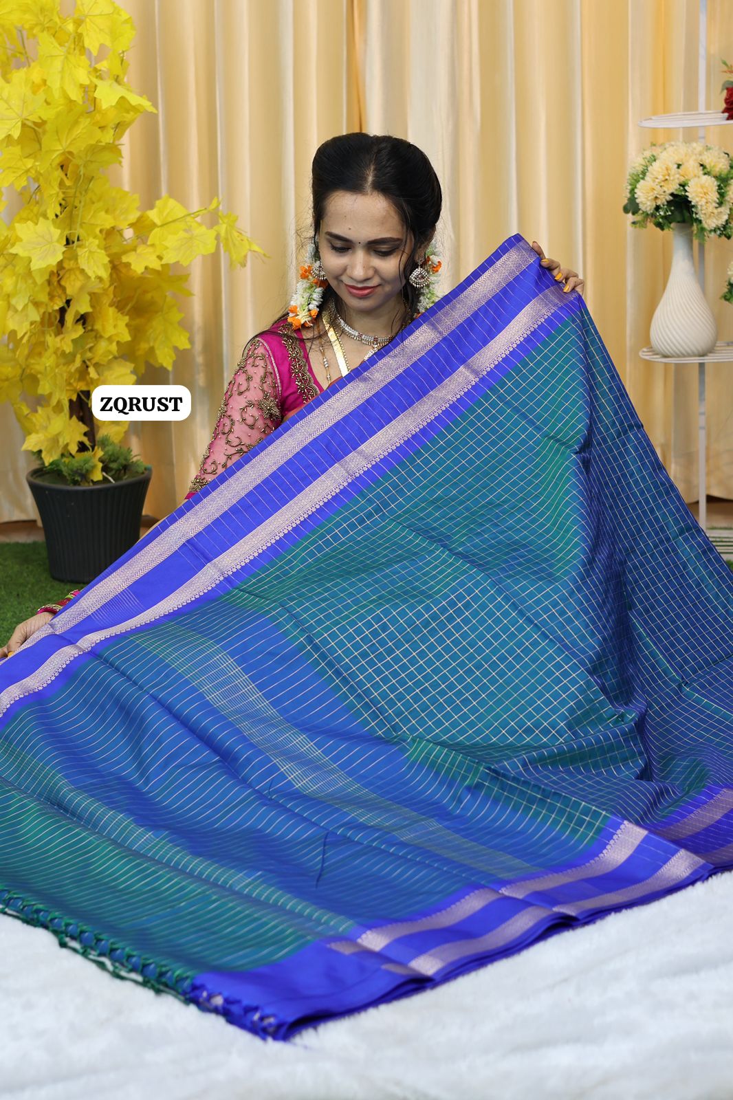 Soft Katan silk saree 🥳