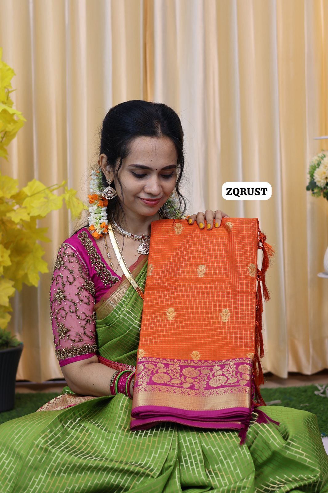 Soft Katan silk saree🥳
