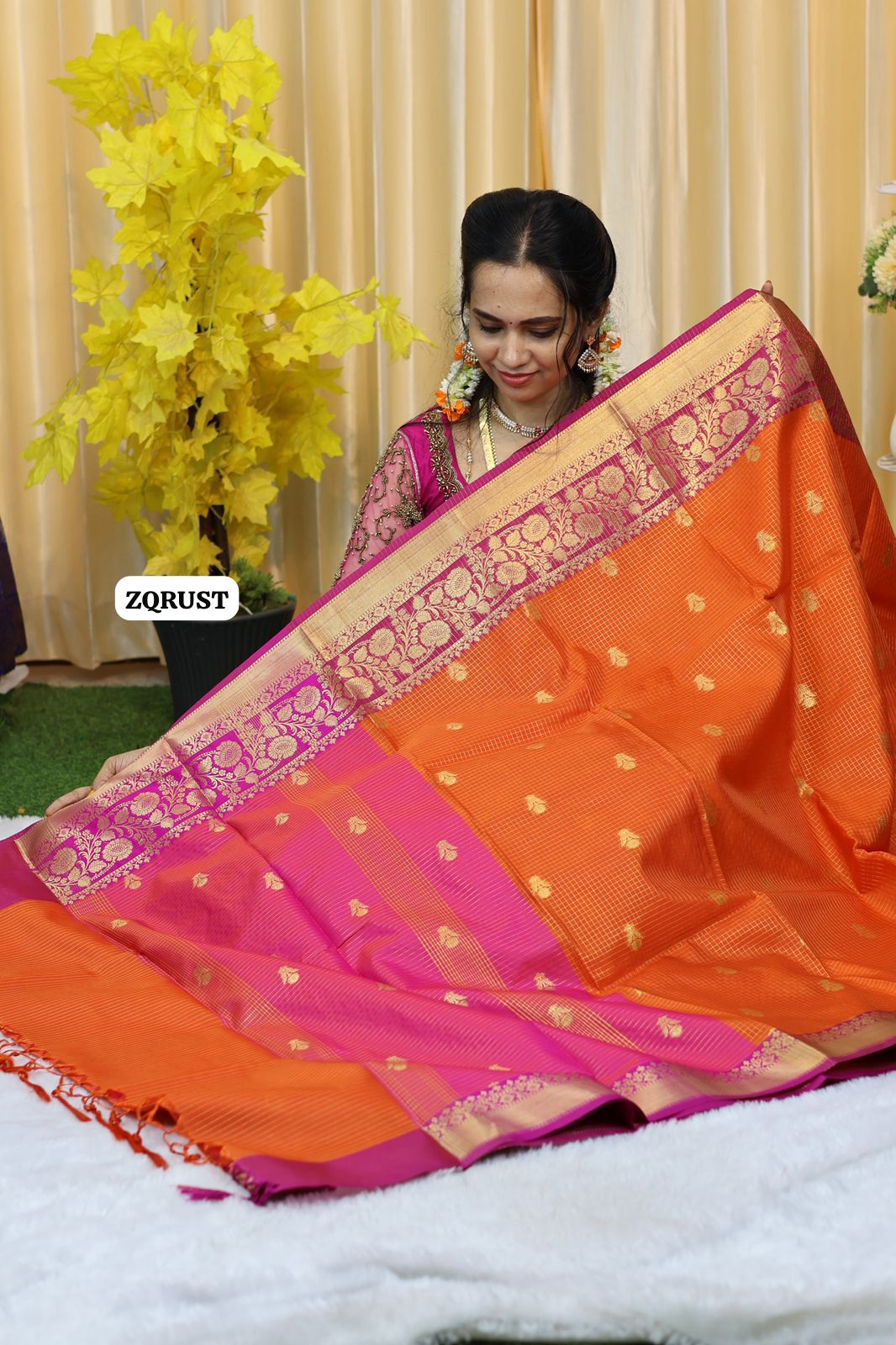 Soft Katan silk saree🥳