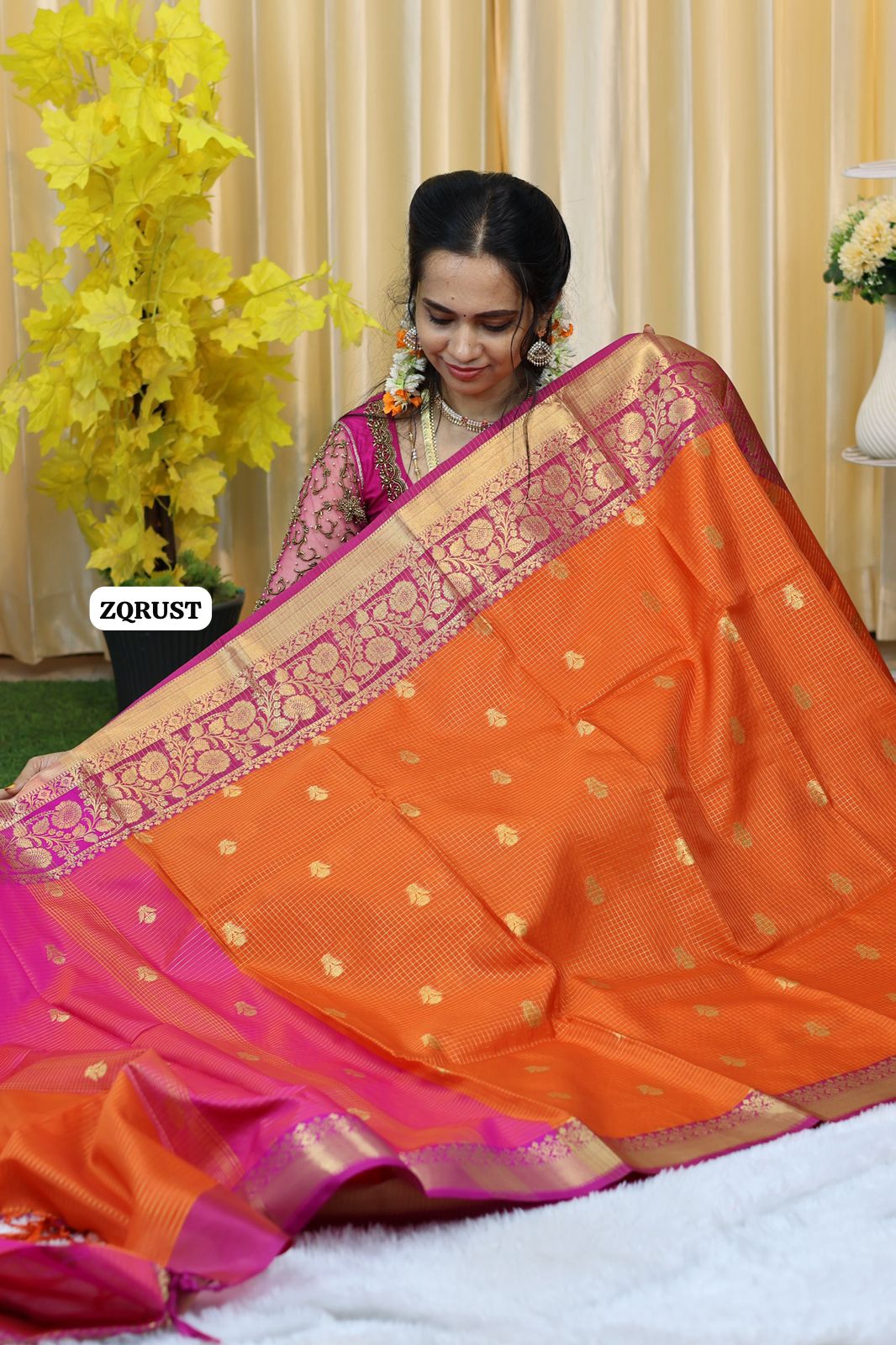 Soft Katan silk saree🥳