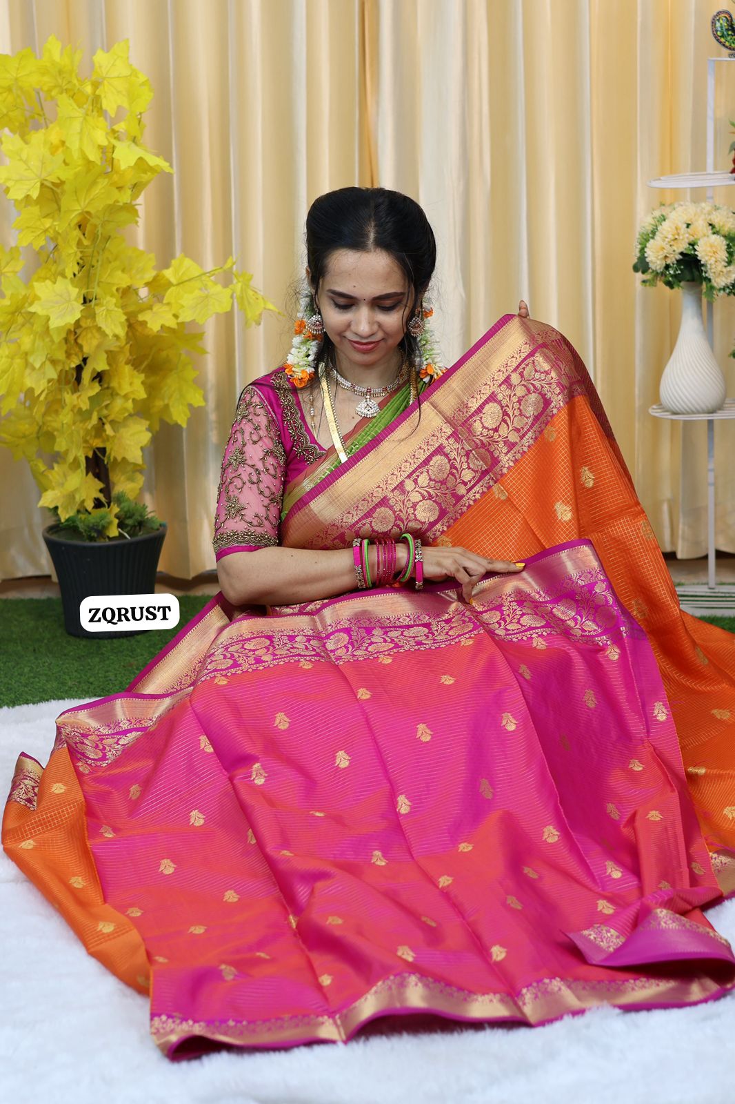 Soft Katan silk saree🥳