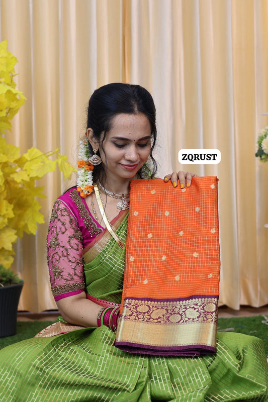 Soft Katan silk saree  prebook🌙🥳