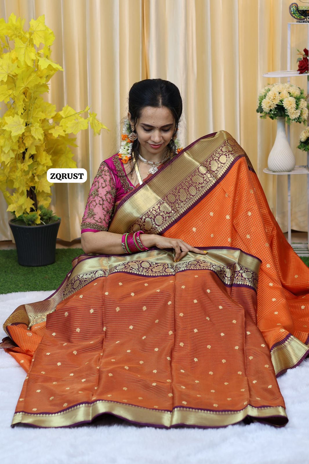 Soft Katan silk saree 🥰😎 🥳