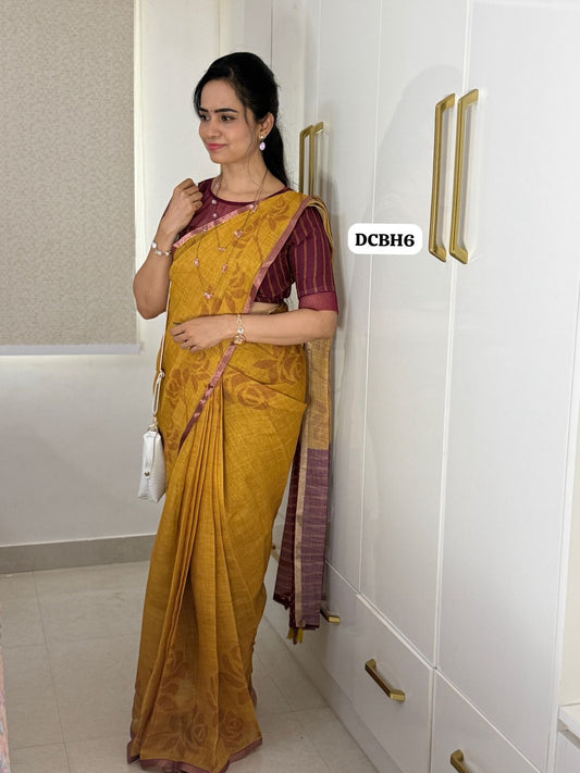Linen cotton saree-Prebook😍😎⏰📚