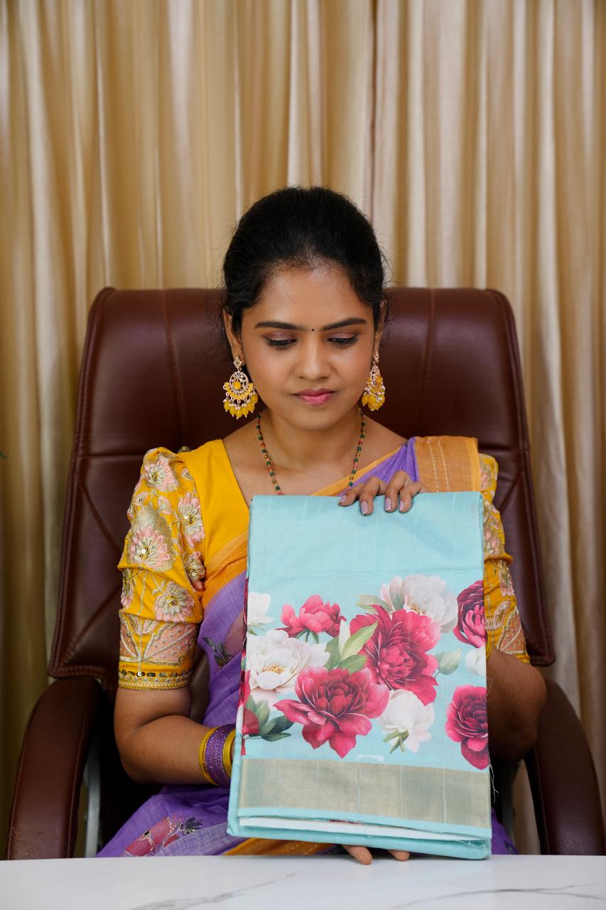 Lenin cotton saree 🥰😎