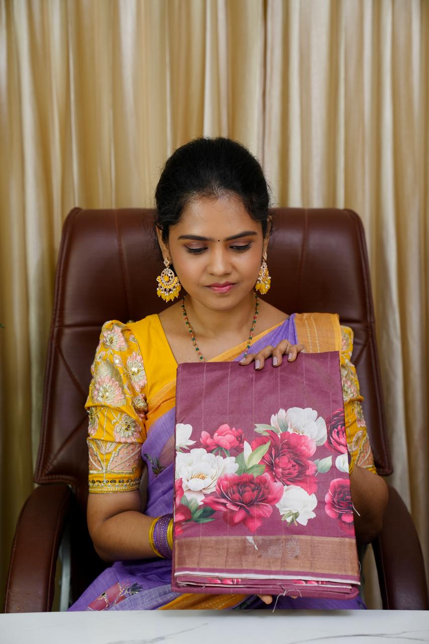 Lenin cotton saree 🥰😎