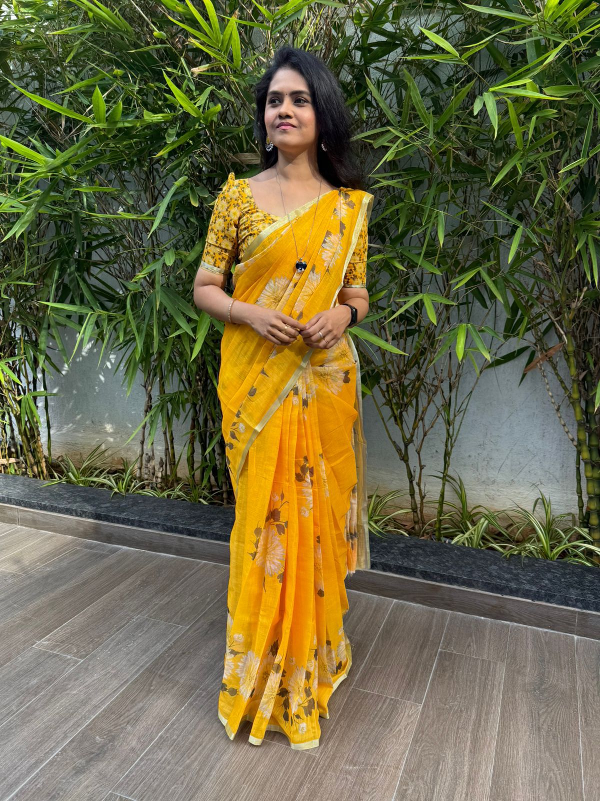 Linen cotton sarees with digital prints🥳