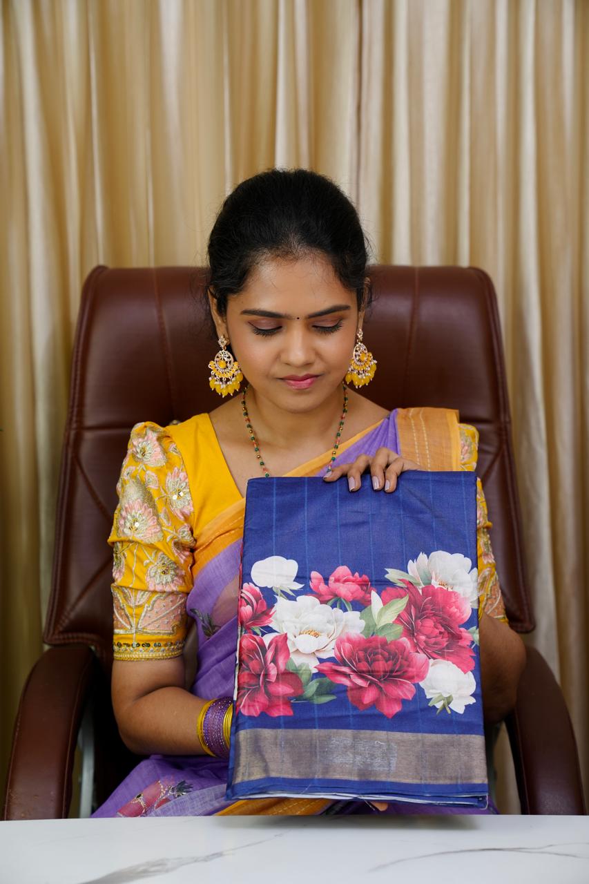 Lenin cotton saree 🥰😎