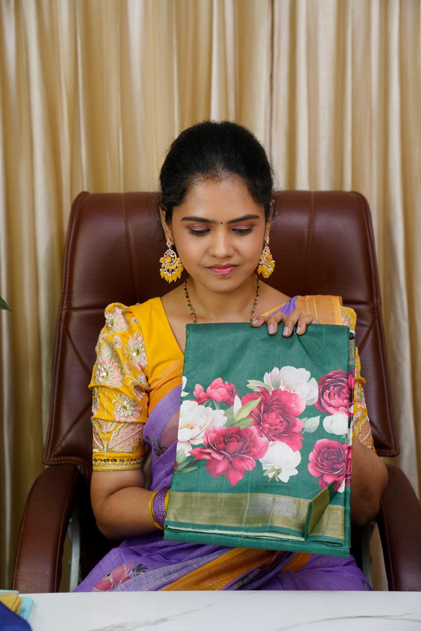 Lenin cotton saree 🥰😎