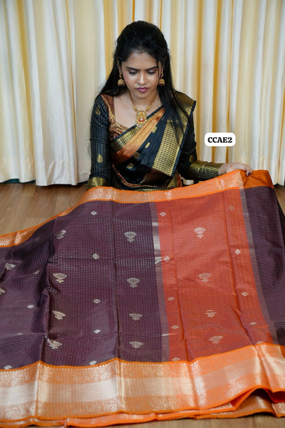 Kanchi semi silk saree🥰😎