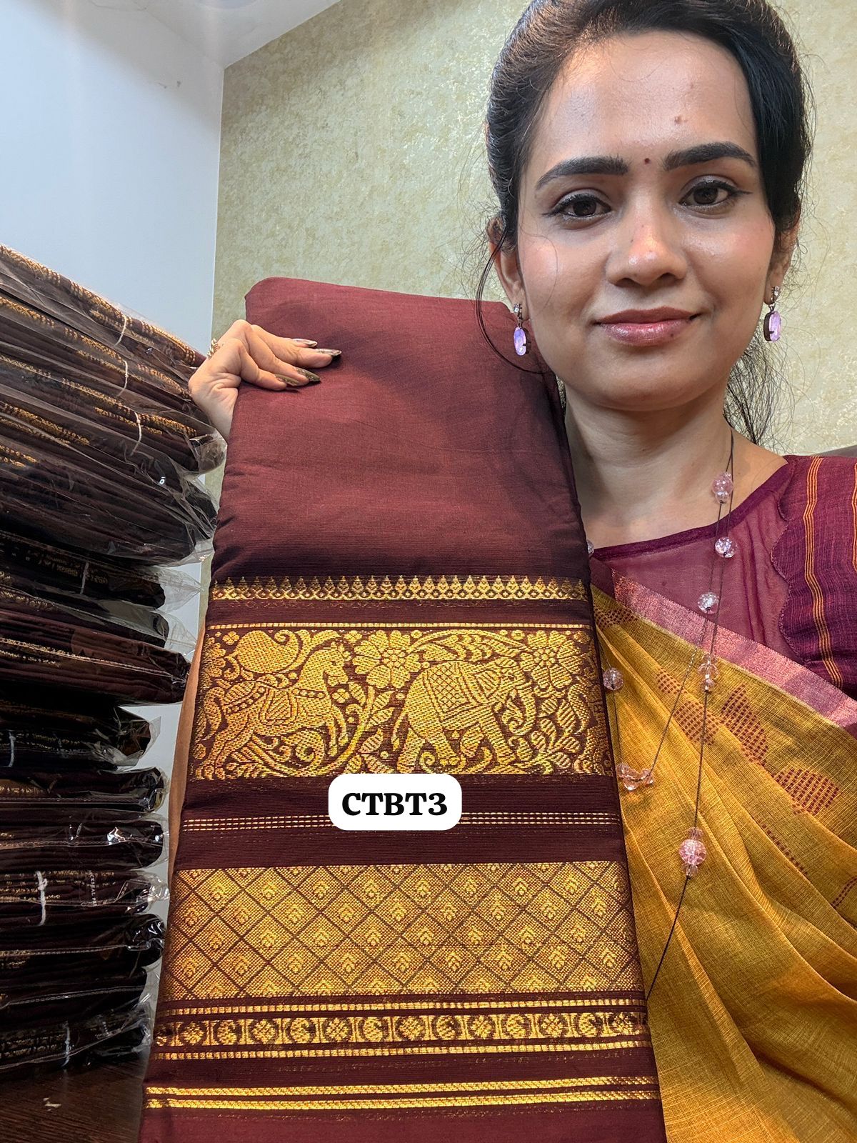 Kanchi cotton saree(slight design change)(Animal prints)😍😎📚