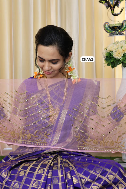 Customized net aari work😍⏰