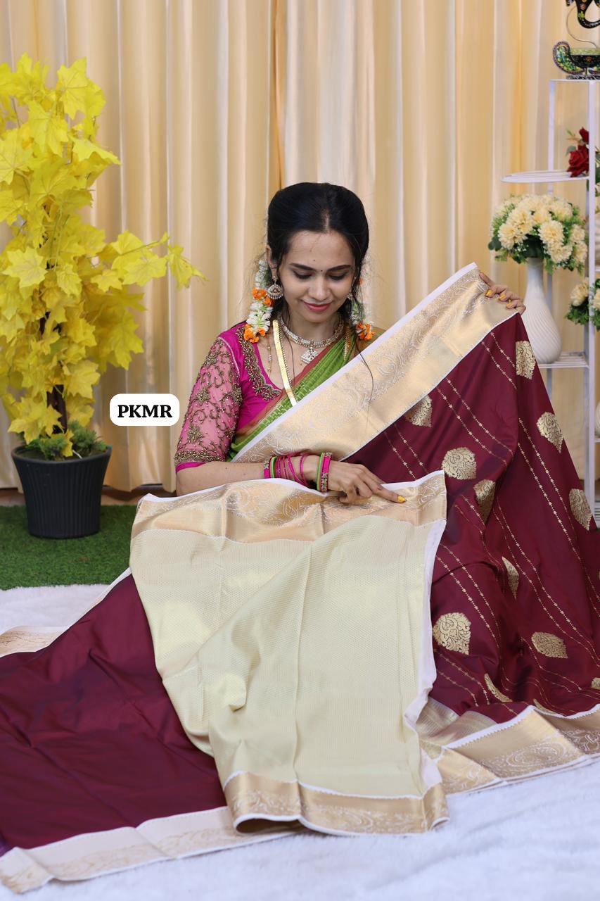 Premium Kanchi soft silk saree 😍Ⓜ️ 📚