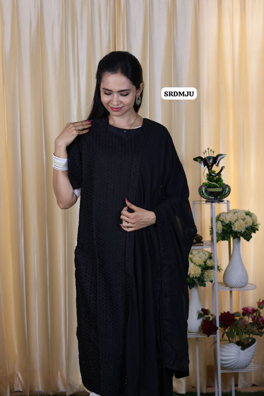 Cut work embroidery style part with lining top and duppatta only😍🥳