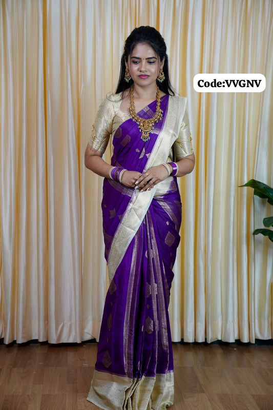 Warm silk saree with contrast border🥳prebook