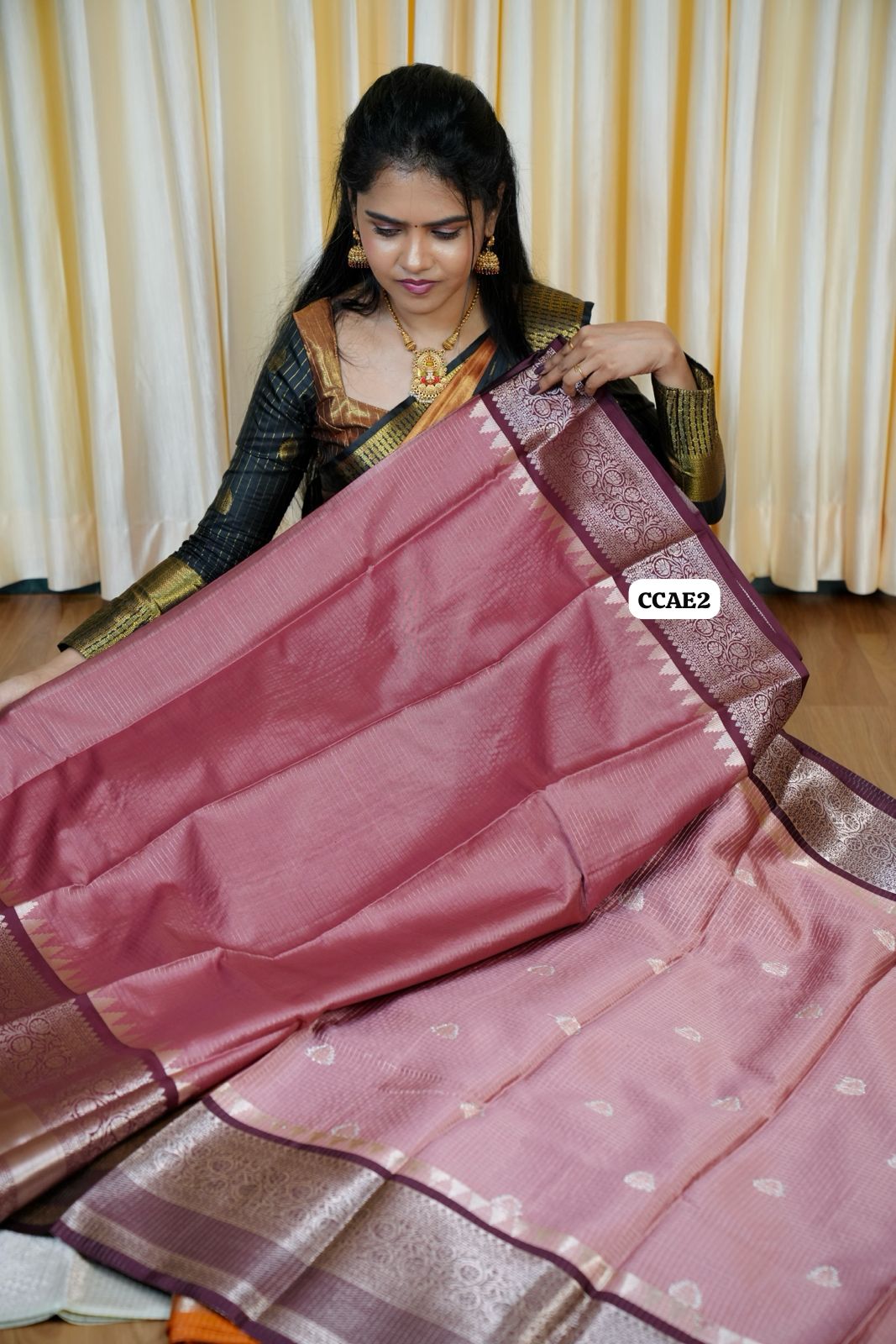 Kanchi semi silk saree🥰😎