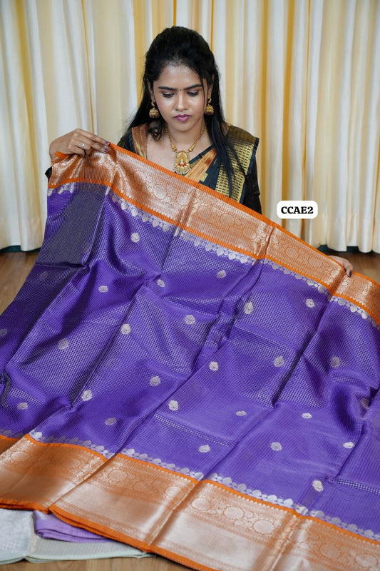 Kanchi semi silk saree🥰😎