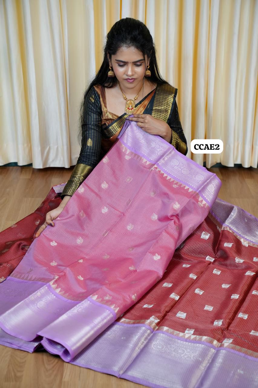 Kanchi semi silk saree🥰😎