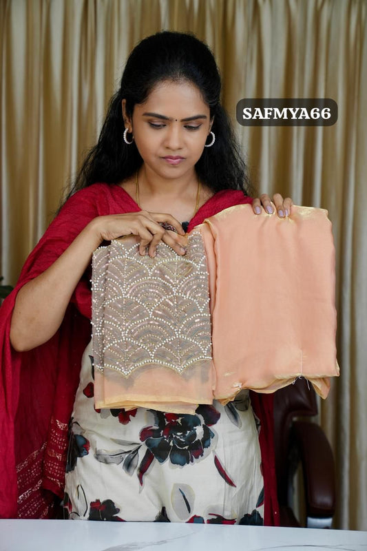 Space silk saree with workBlouse🥰😎