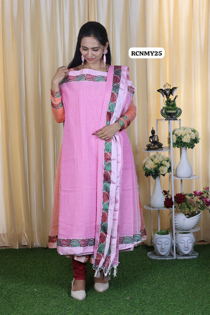 Cotton salwar set unstitched 🥳