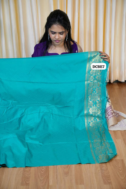 Kolam design saree  blue colour-Prebook🥰😎📚