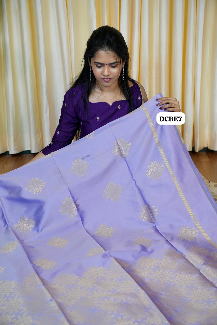 Kolam design saree  blue colour-Prebook🥰😎📚