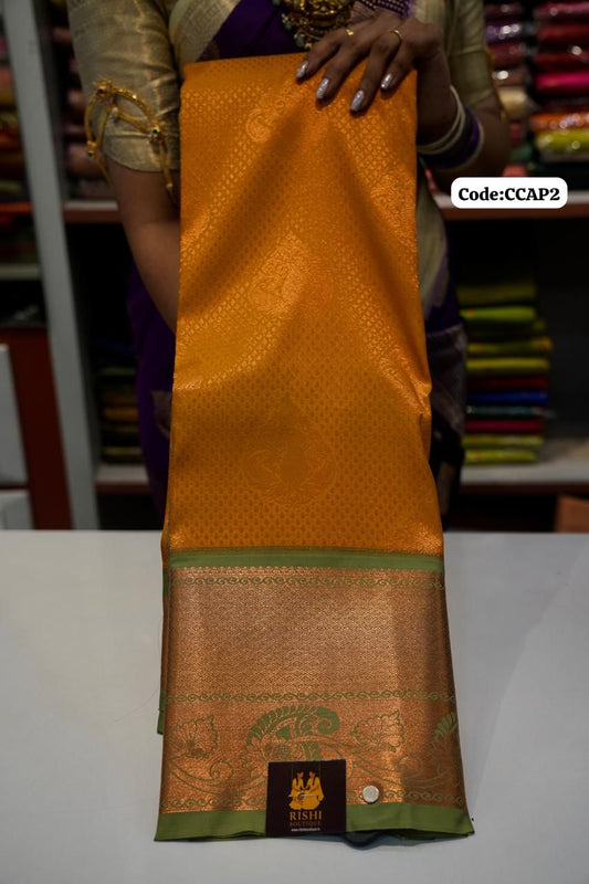 Premium Kanchi Silk Saree 🌈offer