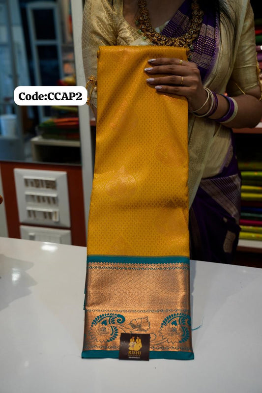Premium Kanchi Silk Saree 🌈offer