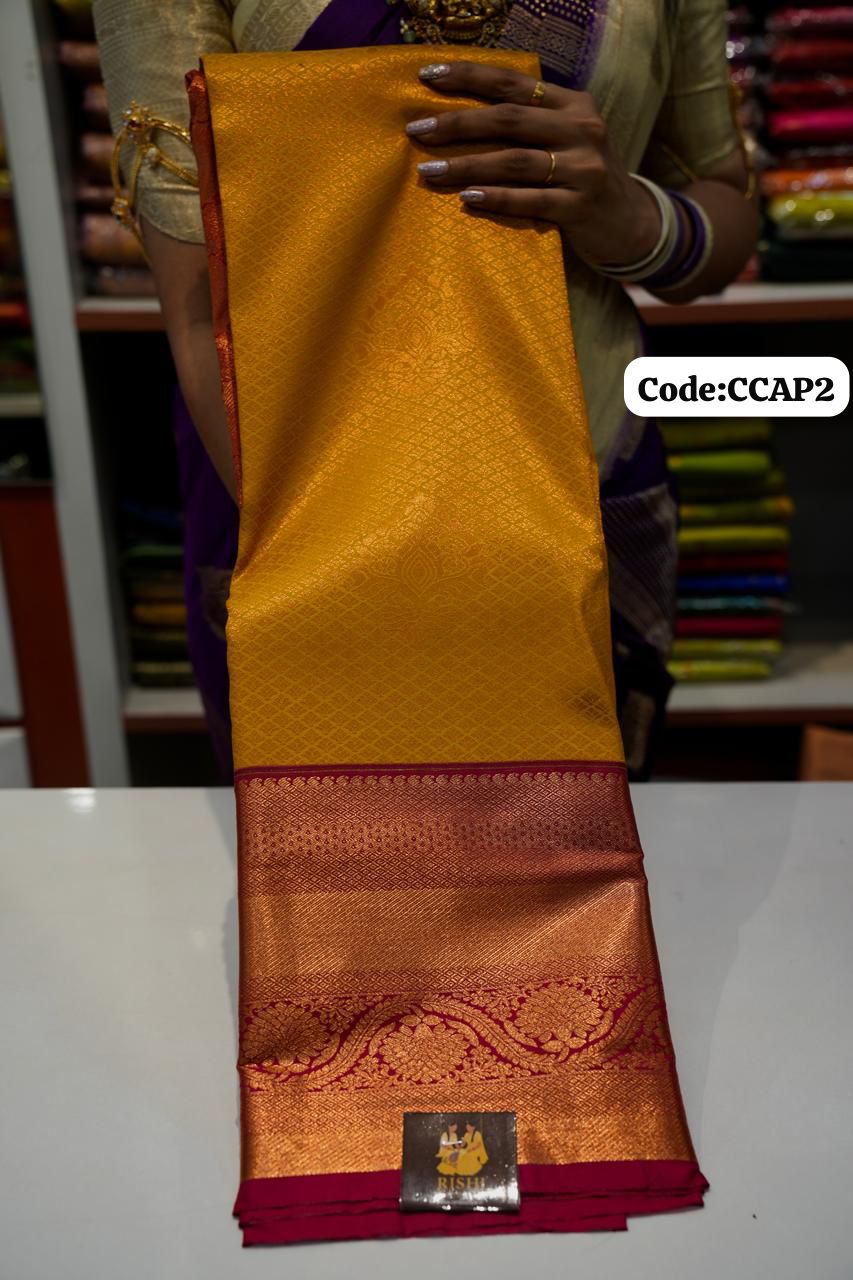 Premium Kanchi Silk Saree 🌈offer