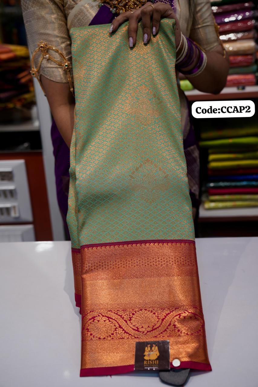 Premium Kanchi Silk Saree 🌈offer