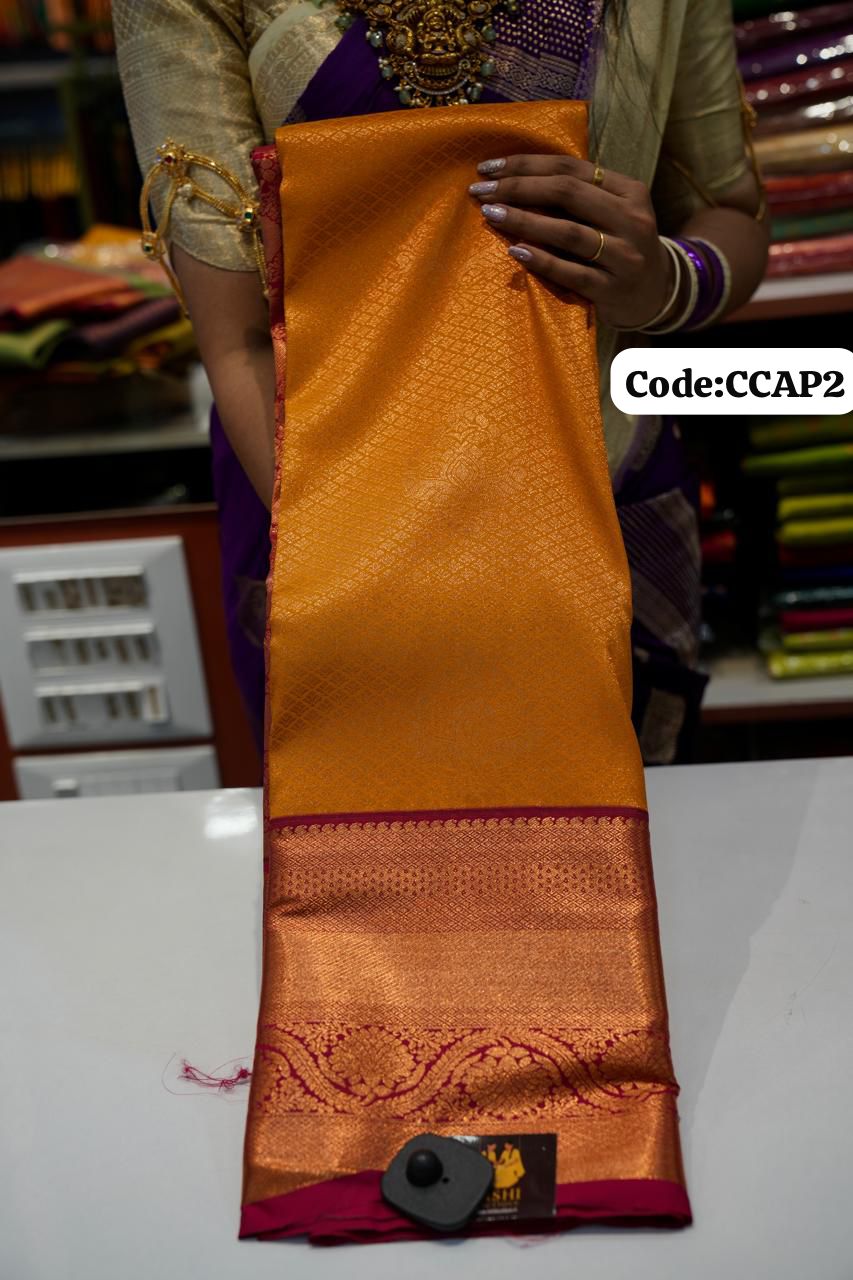 Premium Kanchi Silk Saree 🌈offer