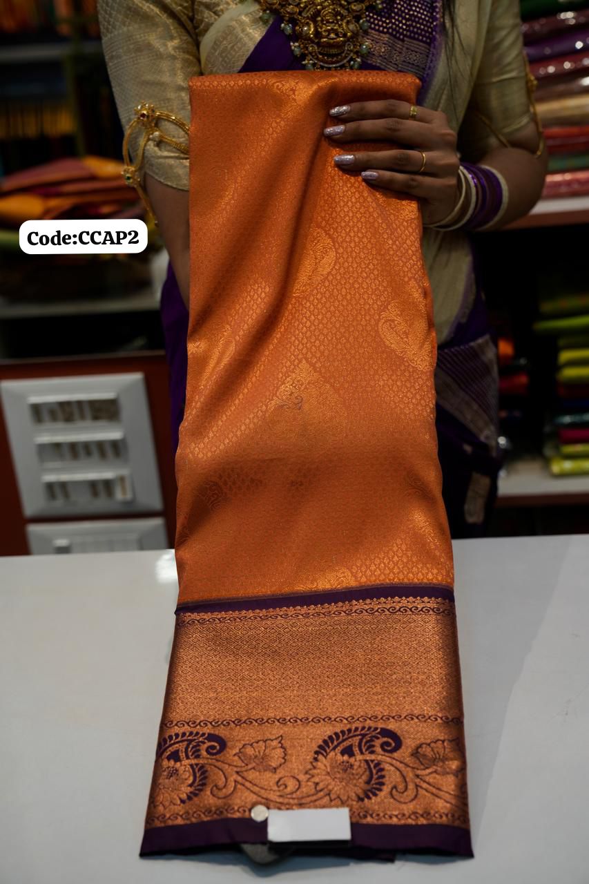 Premium Kanchi Silk Saree 🌈offer