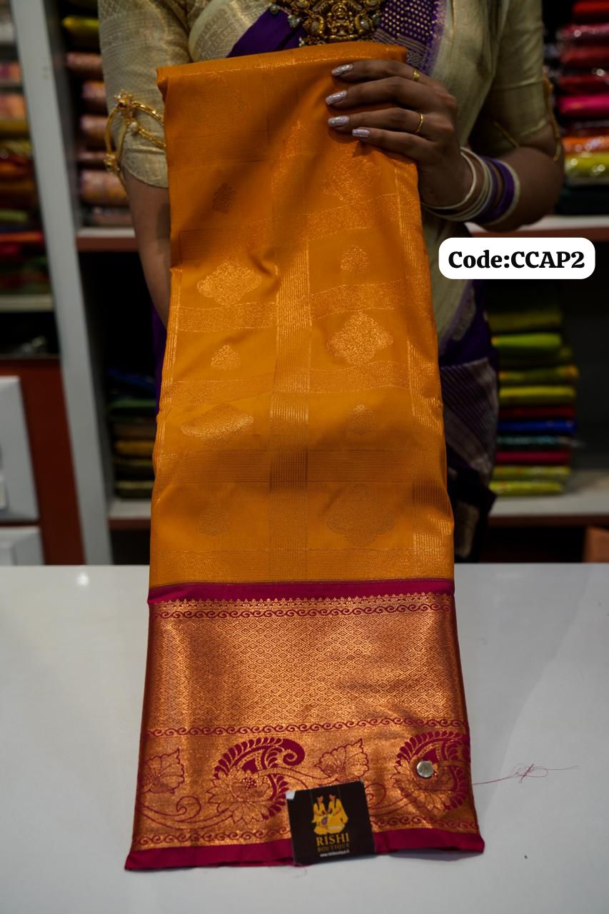Premium Kanchi Silk Saree 🌈offer
