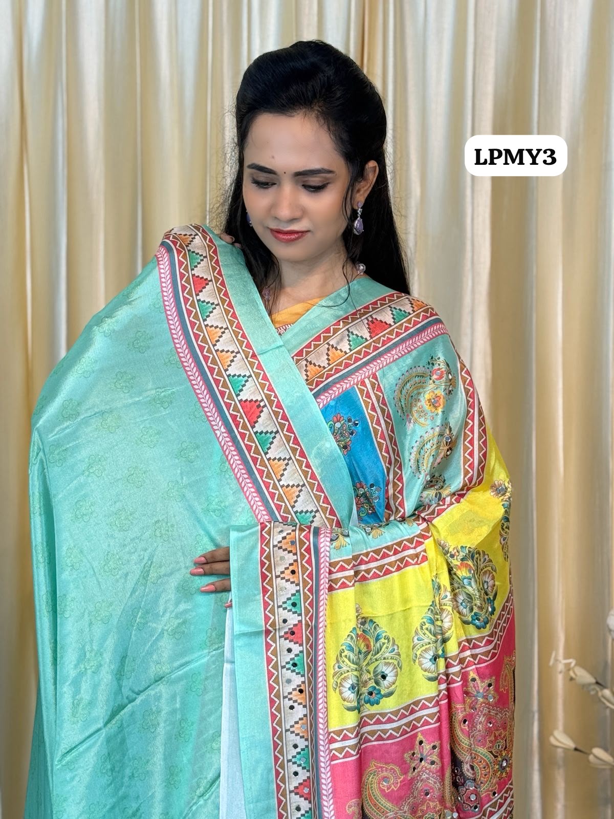 Masakali Mirror Work saree Offer😍😎📚⛳