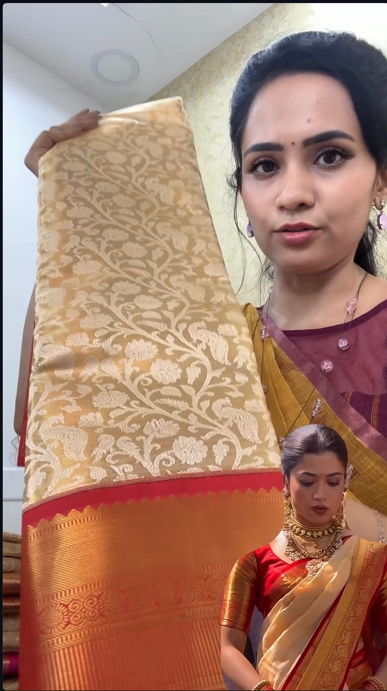Bridal Kanchi semi soft silk saree😍😎